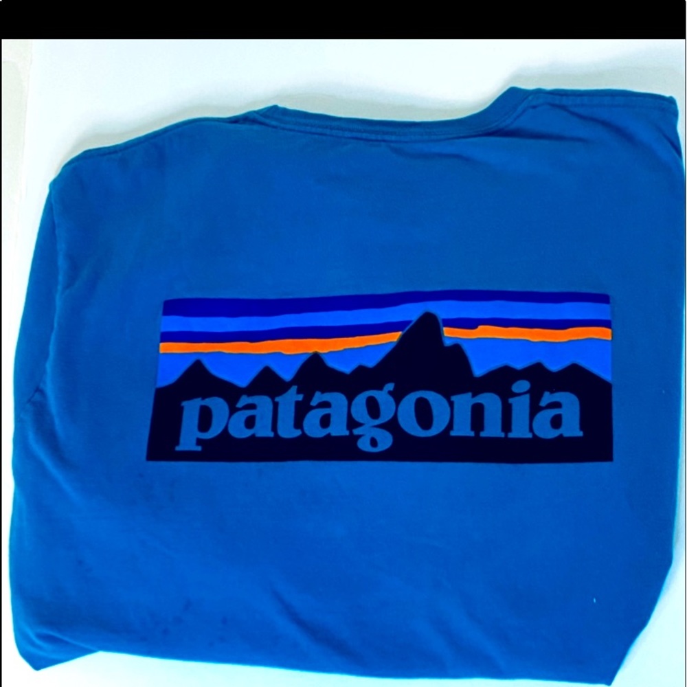 RARE 100%ORGANIC COTTON LS P-6 LOGO T-SHIRT XL BLU - Picture 2 of 9